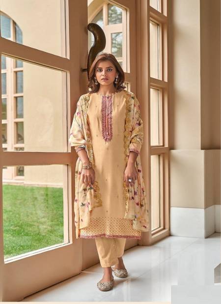 Yellow Colour BELA ESHIKA Latest New Designer Fancy Festive Wear Cotton Silk Salwar Suit Collection 1941